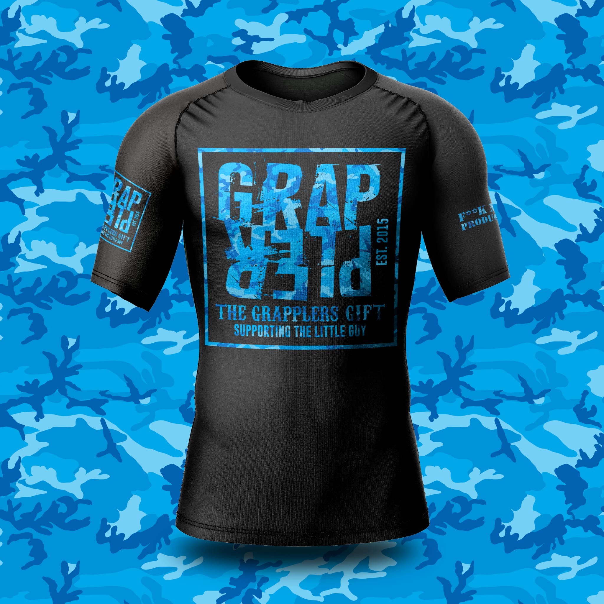 Camo Blue Rashguard